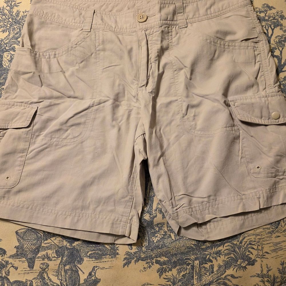 Women's Casual Cargo Shorts - Beige